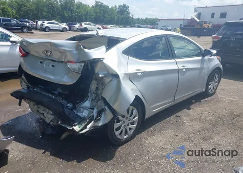2012 Hyundai Elantra Gls (Ulsan Plant) from USA, damaged, VIN KMHDH4AE9CU378841